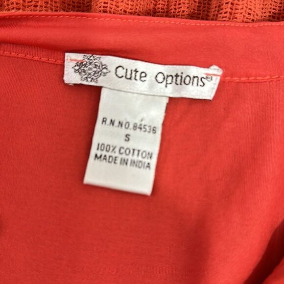 Cute Options Cotton Boho Peasant Tassel Ties Long Sleeve Top Blouse Size S - Picture 4 of 8